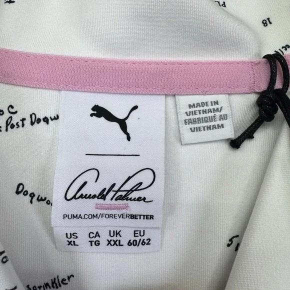 NEW Puma Polo Shirt Men XL Arnold Palmer Cloudspun Scorecard Golf Performance - Picture 13 of 16